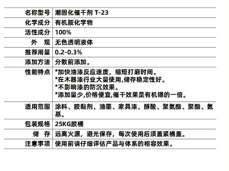 T-23潮固化